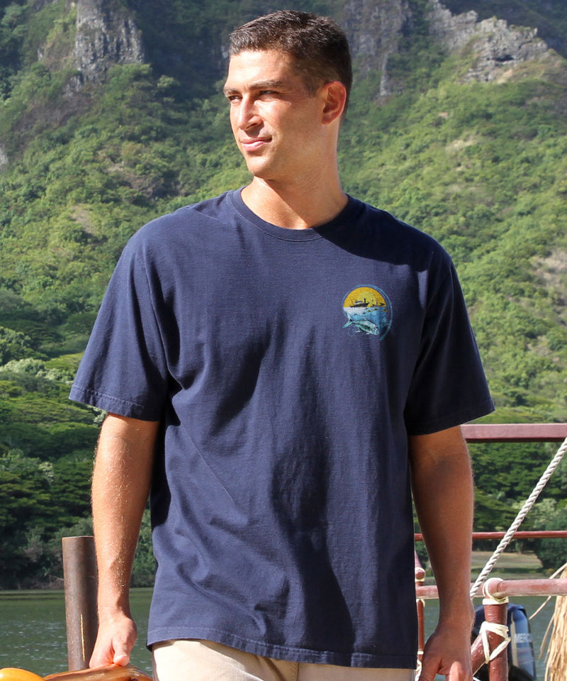 Malolo Chase - Navy Short Sleeve Crewneck T-Shirt