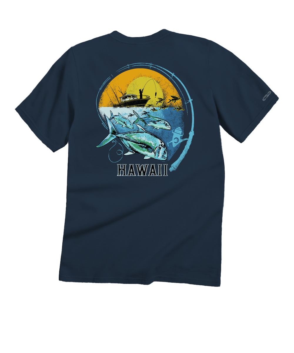 Malolo Chase - Navy Short Sleeve Crewneck T-Shirt