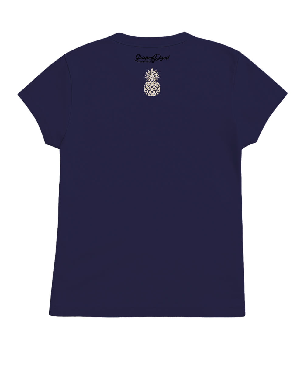 Pineapple Tapa Band - Grape Dyed Short Sleeve Crewneck T-Shirt