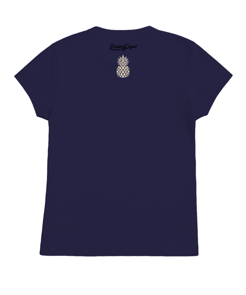 Pineapple Tapa Band - Grape Dyed Short Sleeve Crewneck T-Shirt