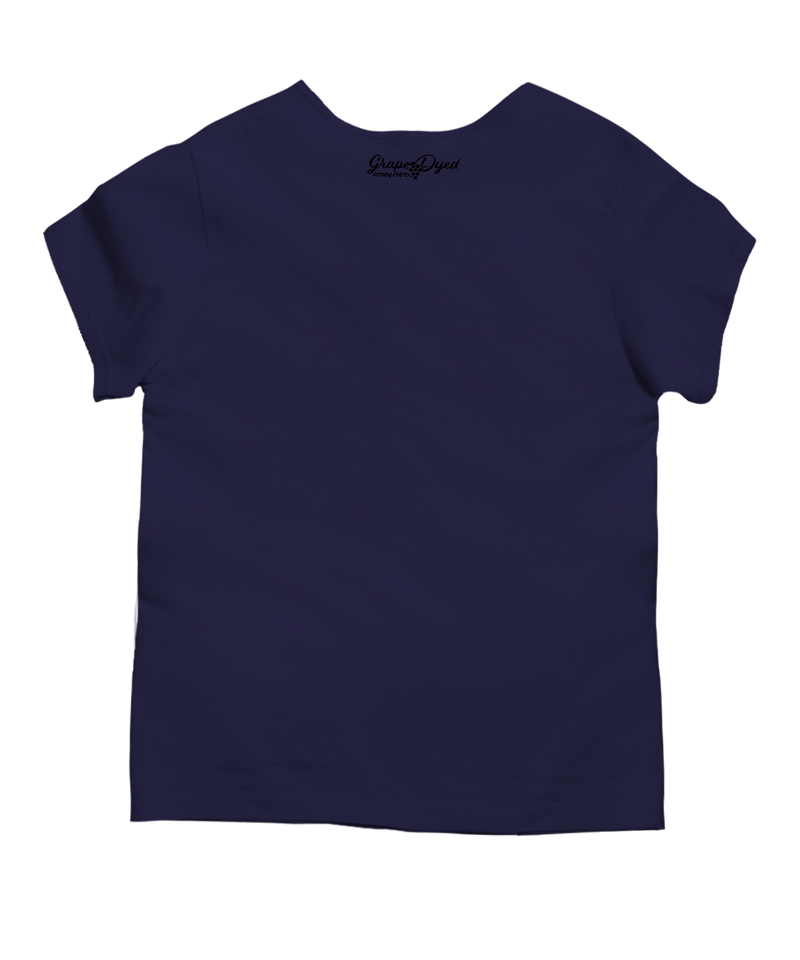 Hibiscus Dream - Grape Dyed Short Sleeve Scoop Neck T-Shirt
