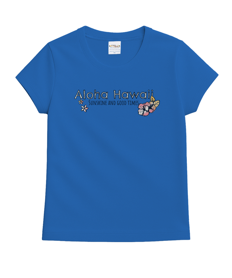 Aloha Hawaii Islands - Blue Hawaii Dyed Short Sleeve Crewneck T-Shirt
