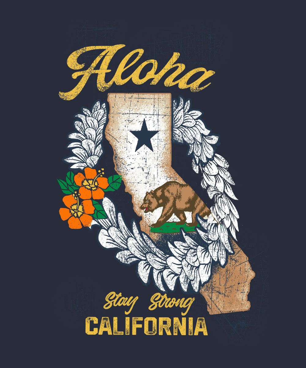 California Strong - Navy Short Sleeve Crewneck T-Shirt