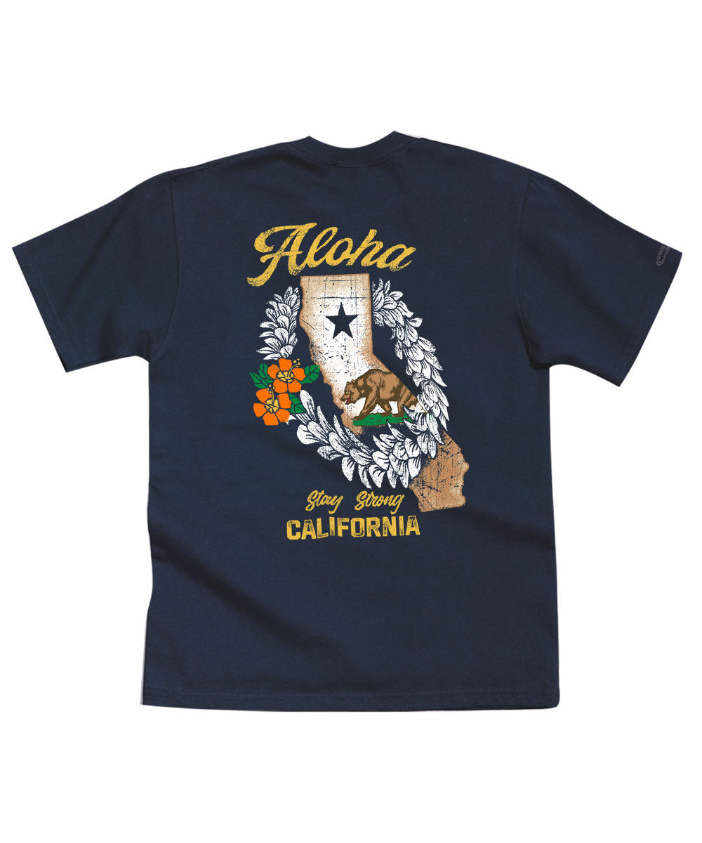 California Strong - Navy Short Sleeve Crewneck T-Shirt