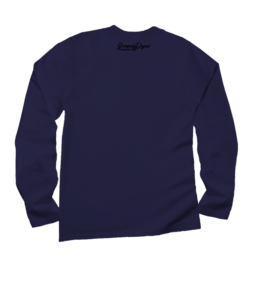 3 Leaves - Grape Dyed Long Sleeve Crewneck T-Shirt