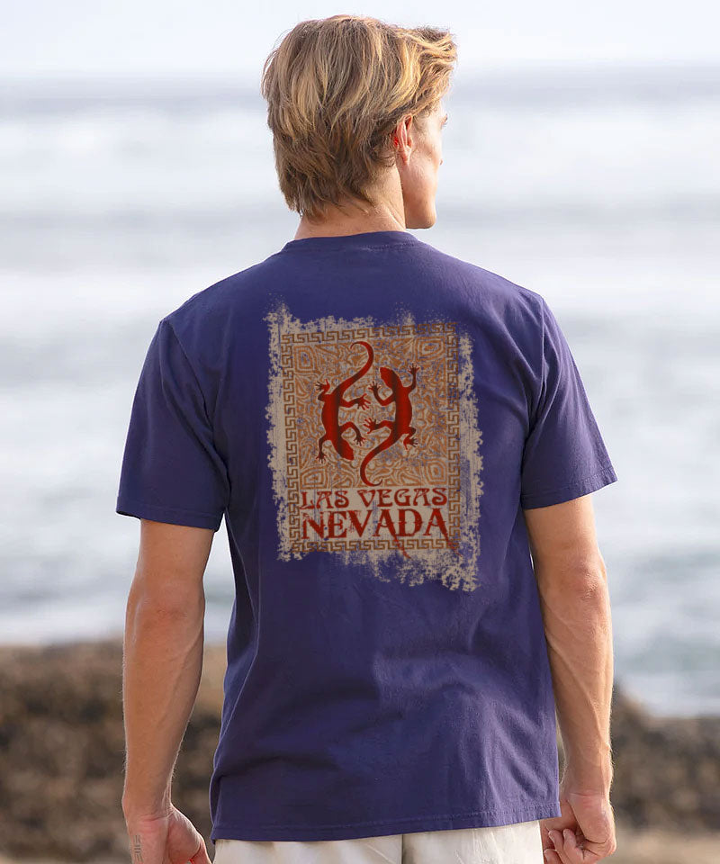 Double Lizards - Grape Dyed Short Sleeve Crewneck T-Shirt