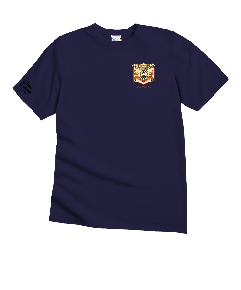 Lucky Frong Charm - Grape Dyed Short Sleeve Crewneck T-Shirt
