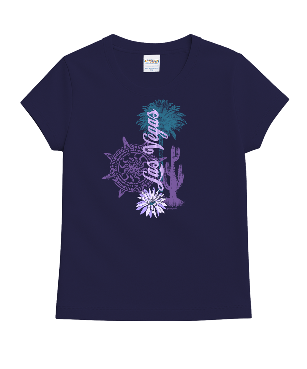 Desert Collage - Grape Dyed Short Sleeve Crewneck T-Shirt