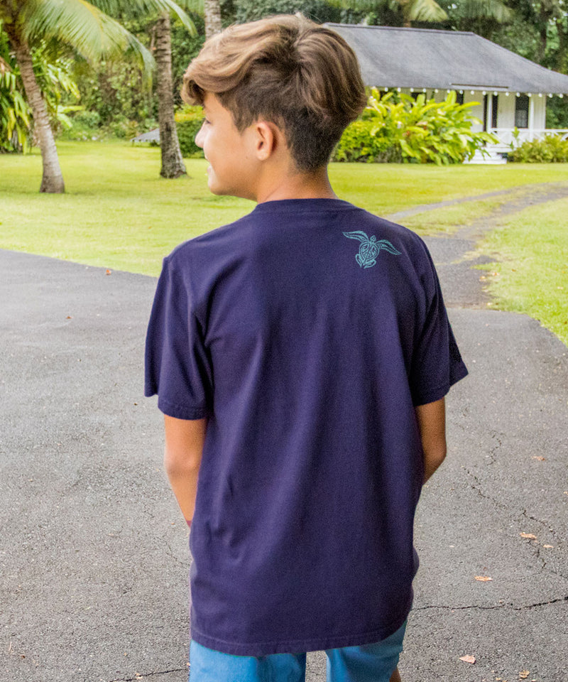 Honu Mano Legend - Grape Dyed Short Sleeve Crewneck T-Shirt