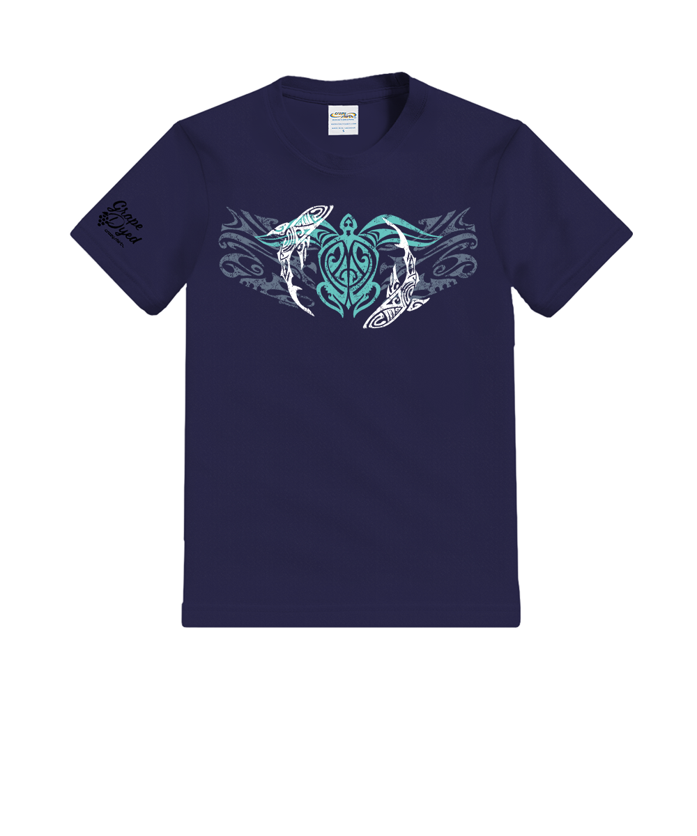 Honu Mano Legend - Grape Dyed Short Sleeve Crewneck T-Shirt