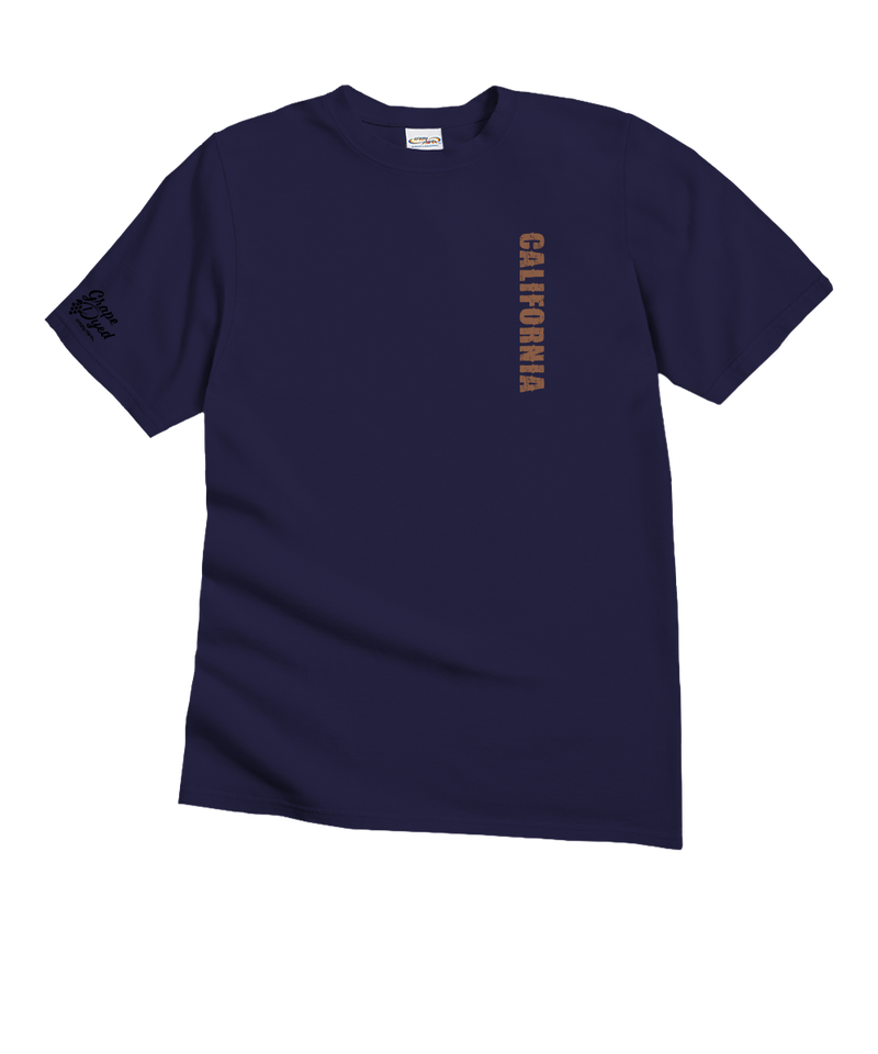 Cali Scenic - Grape Dyed Short Sleeve Crewneck T-Shirt