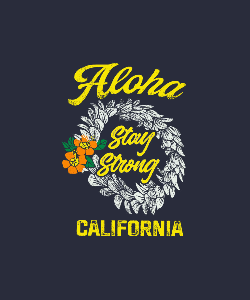 California Strong - Navy Short Sleeve Scoop Neck T-Shirt