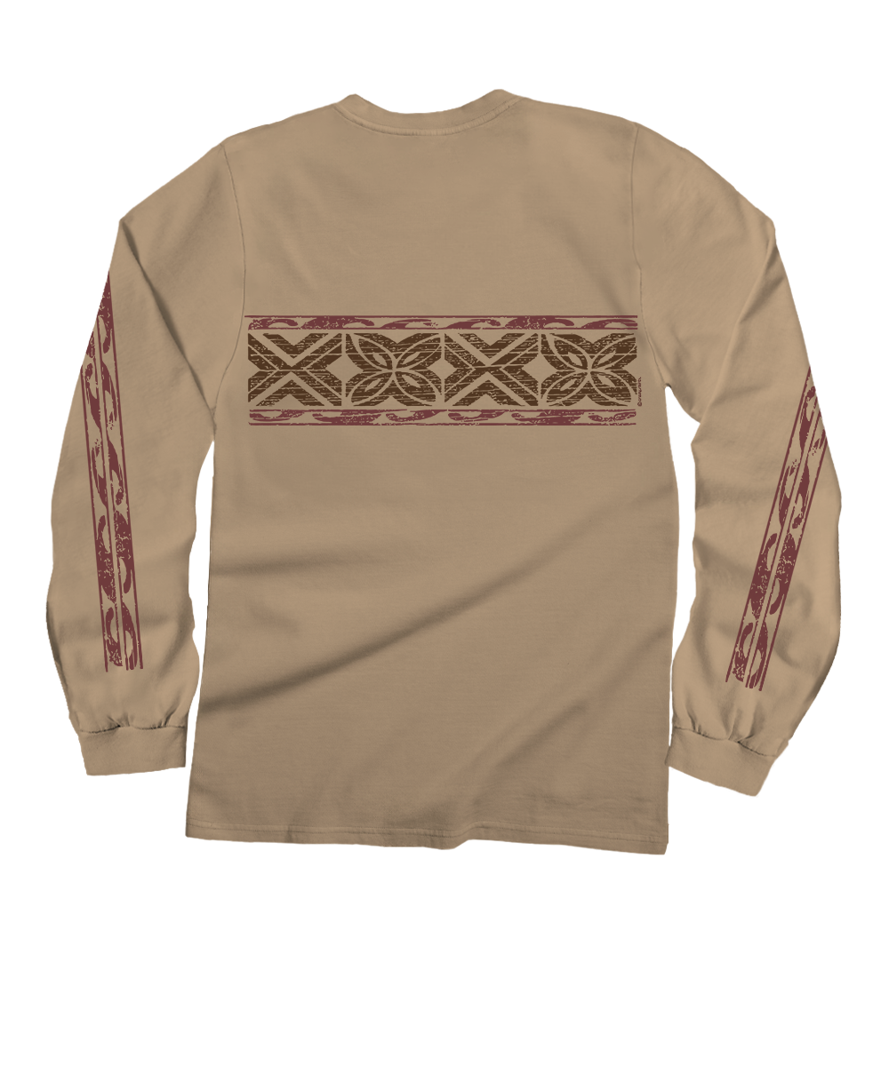 Tapa Band - Kona Coffee Dyed Long Sleeve Crewneck T-Shirt