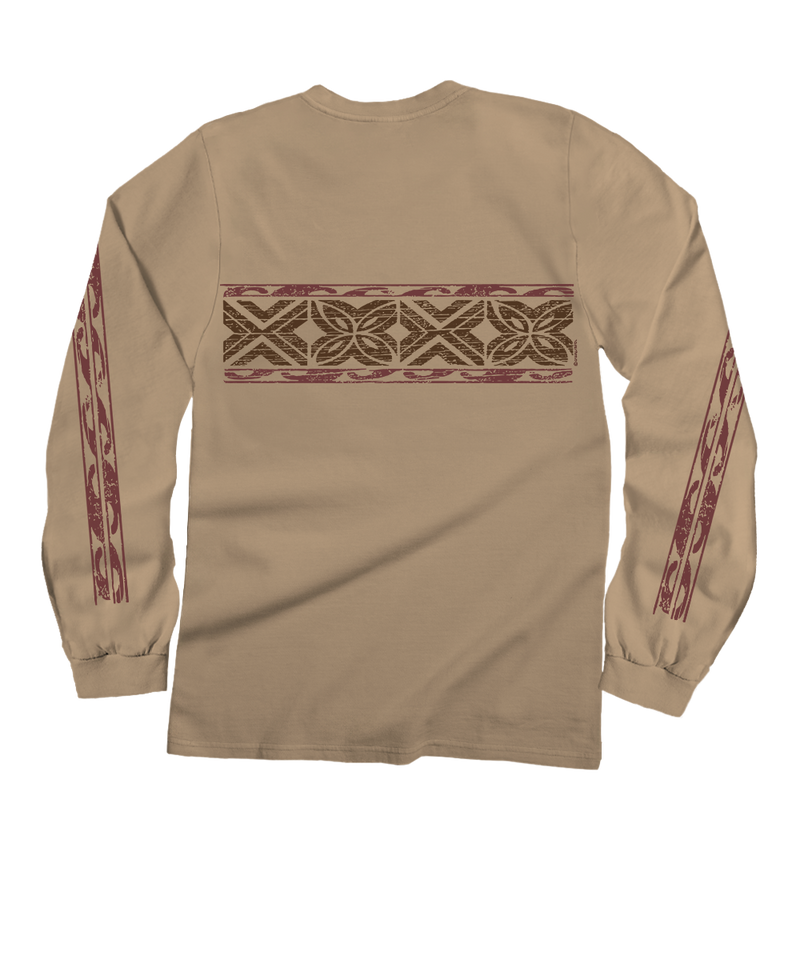 Tapa Band - Kona Coffee Dyed Long Sleeve Crewneck T-Shirt