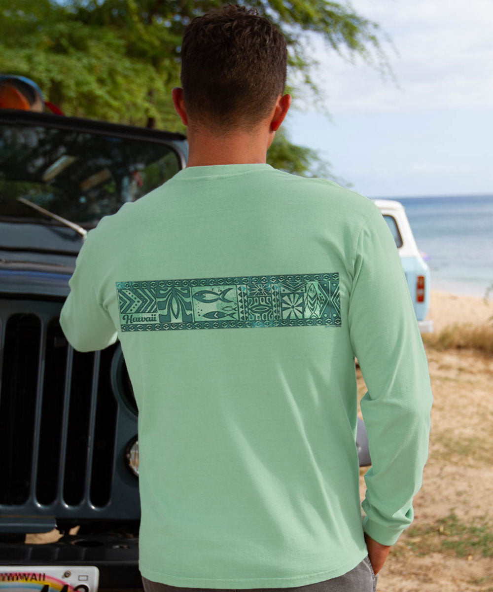 Akamu Band - Key Lime Dyed Long Sleeve Crewneck T-Shirt