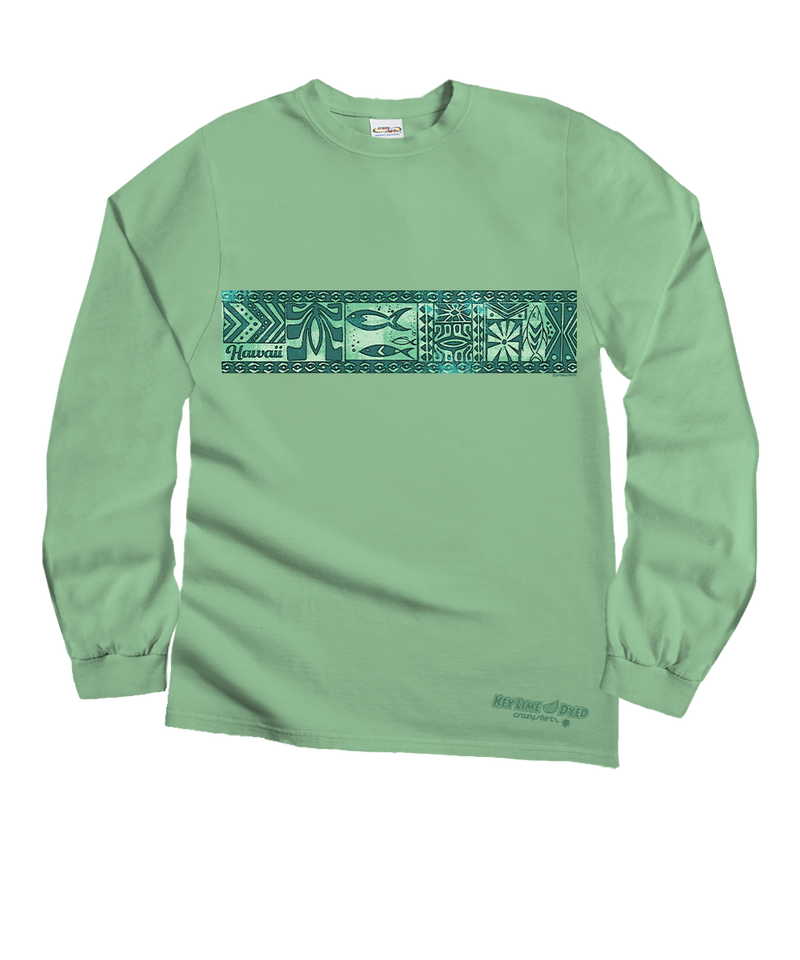 Akamu Band - Key Lime Dyed Long Sleeve Crewneck T-Shirt