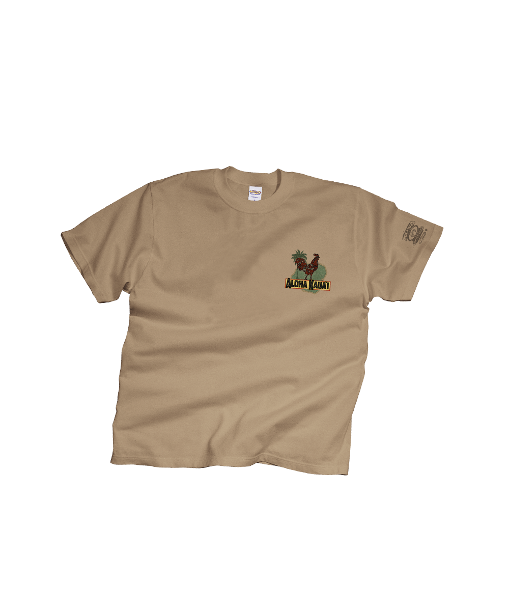 Aloha For Kauai - Kona Coffee Dyed Short Sleeve Crewneck T-Shirt