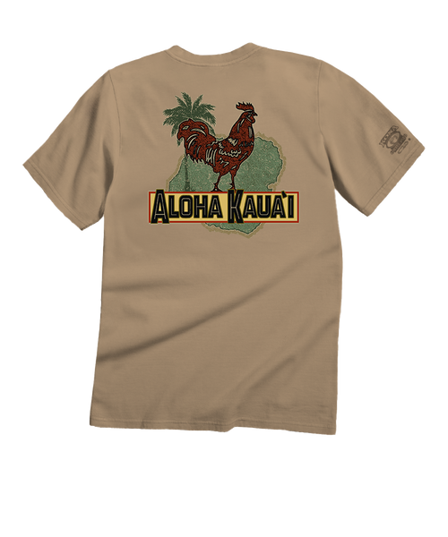 Aloha For Kauai - Kona Coffee Dyed Short Sleeve Crewneck T-Shirt