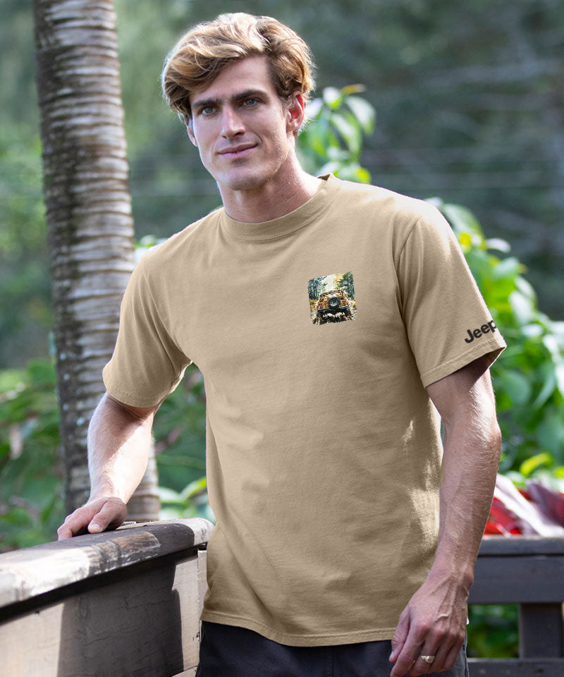 Jeep I&#x27;ll Follow - Kona Coffee Dyed Short Sleeve Crewneck T-Shirt