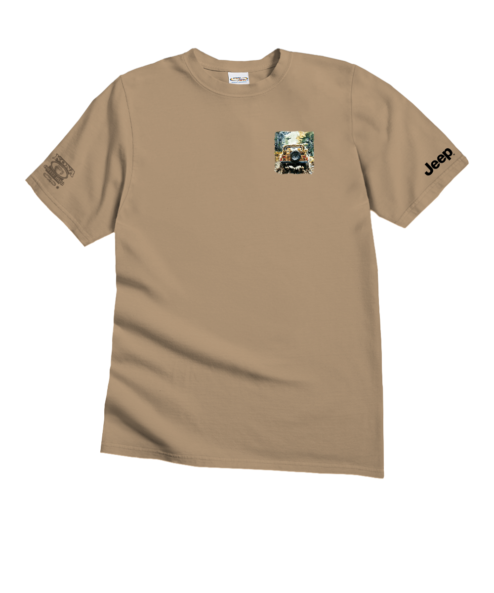 Jeep I&#x27;ll Follow - Kona Coffee Dyed Short Sleeve Crewneck T-Shirt