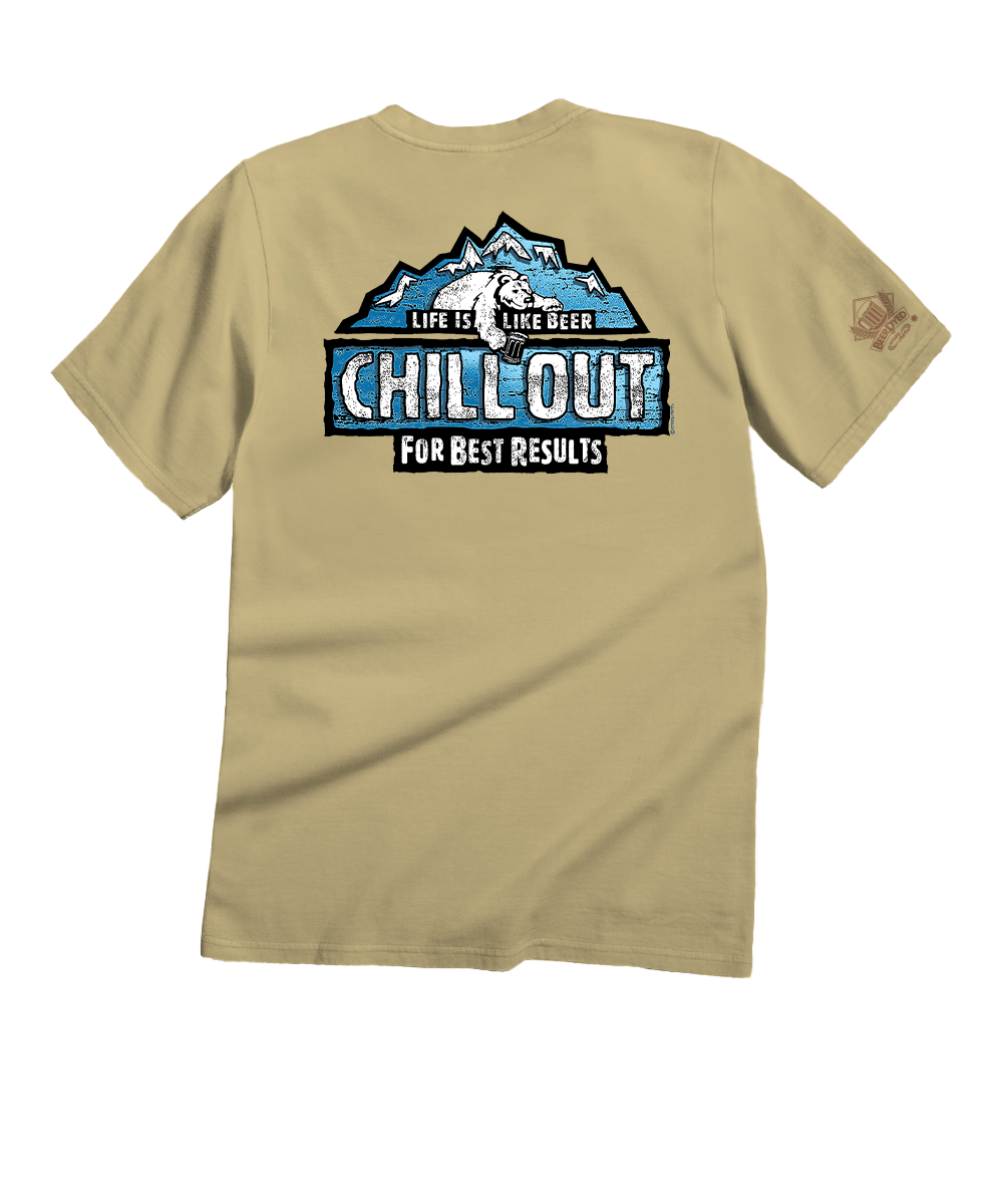 Chill Out - Beer Dyed Short Sleeve Crewneck T-Shirt