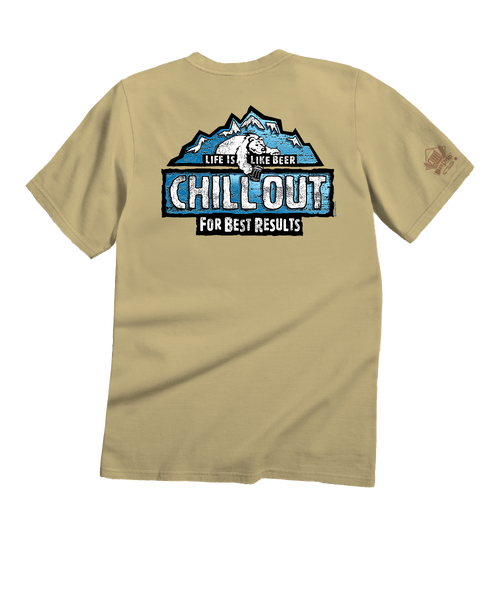 Chill Out - Beer Dyed Short Sleeve Crewneck T-Shirt