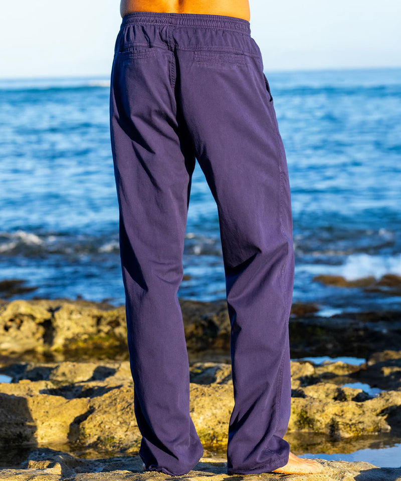 Grape Dyed Twill Pants