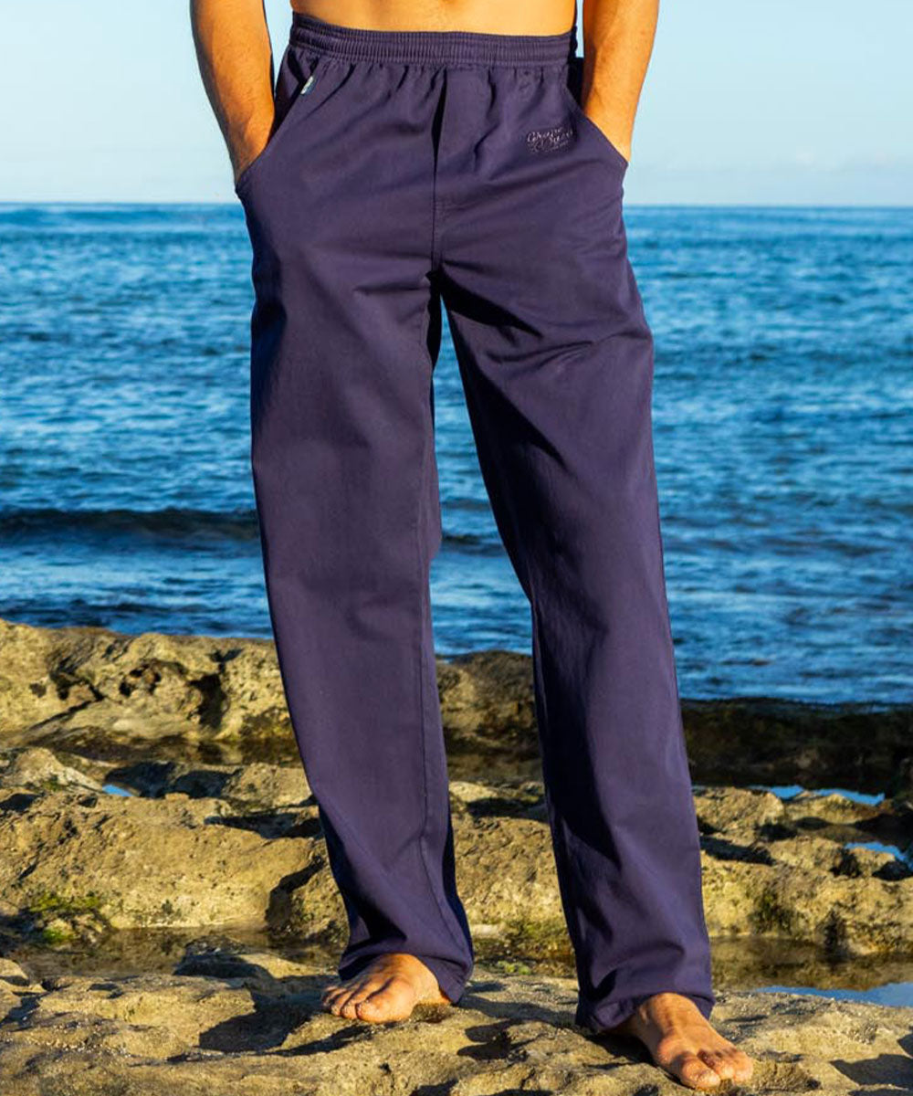 Grape Dyed Twill Pants
