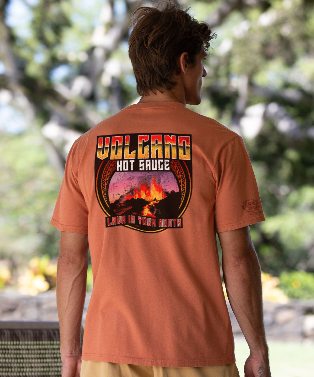 Volcano Hot Sauce - Chile Dyed Short Sleeve Crewneck T-Shirt