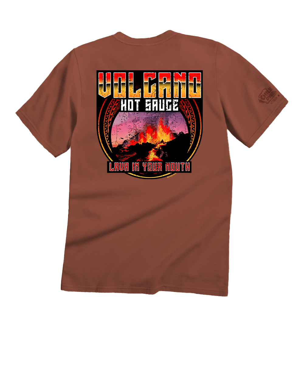 Volcano Hot Sauce - Chile Dyed Short Sleeve Crewneck T-Shirt