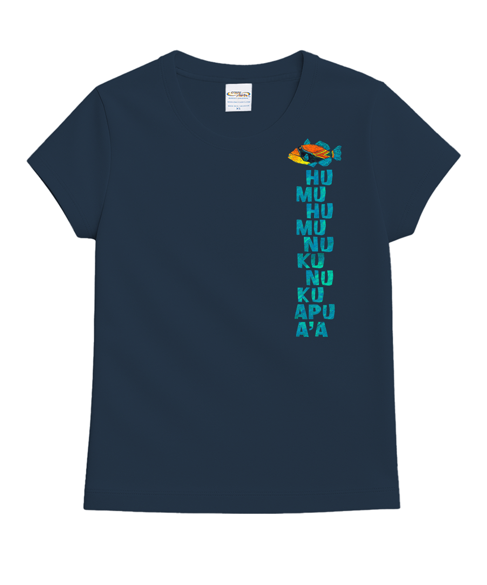 Humu Kalakoa - Navy Short Sleeve Crewneck T-Shirt