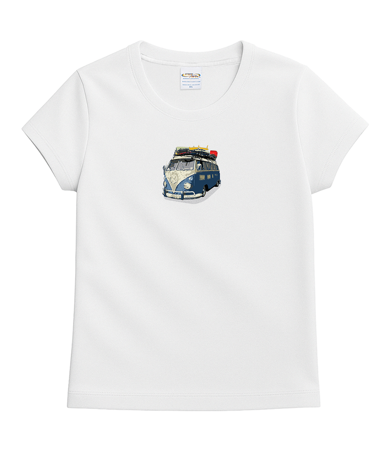 Volkswagen California Road Trip - White Short Sleeve Crewneck T-Shirt - View 4