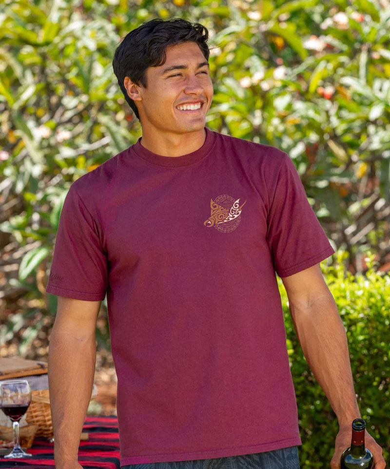 Manta Reef Glide - Wine Dyed Short Sleeve Crewneck T-Shirt