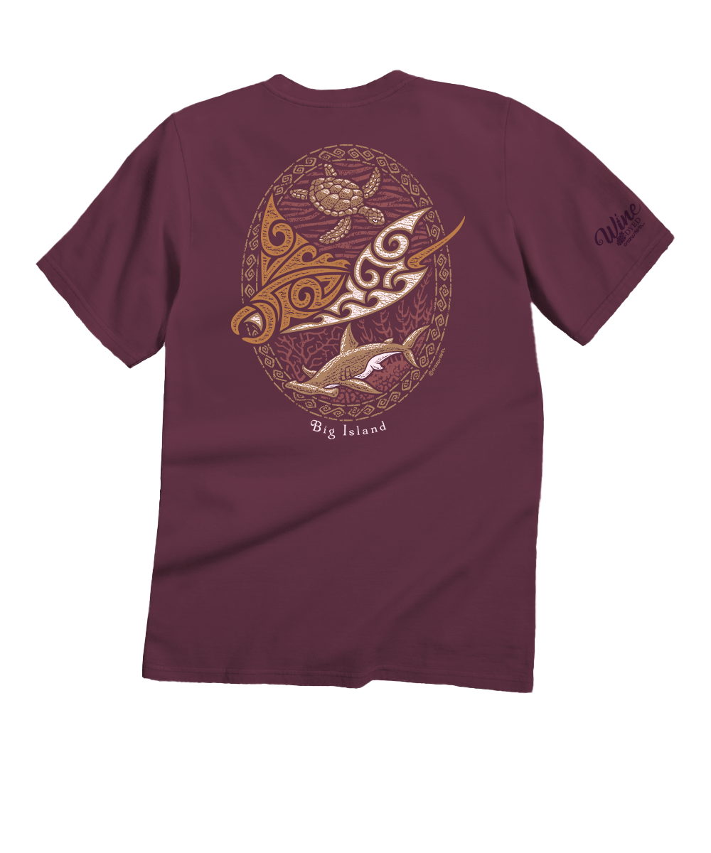 Manta Reef Glide - Wine Dyed Short Sleeve Crewneck T-Shirt