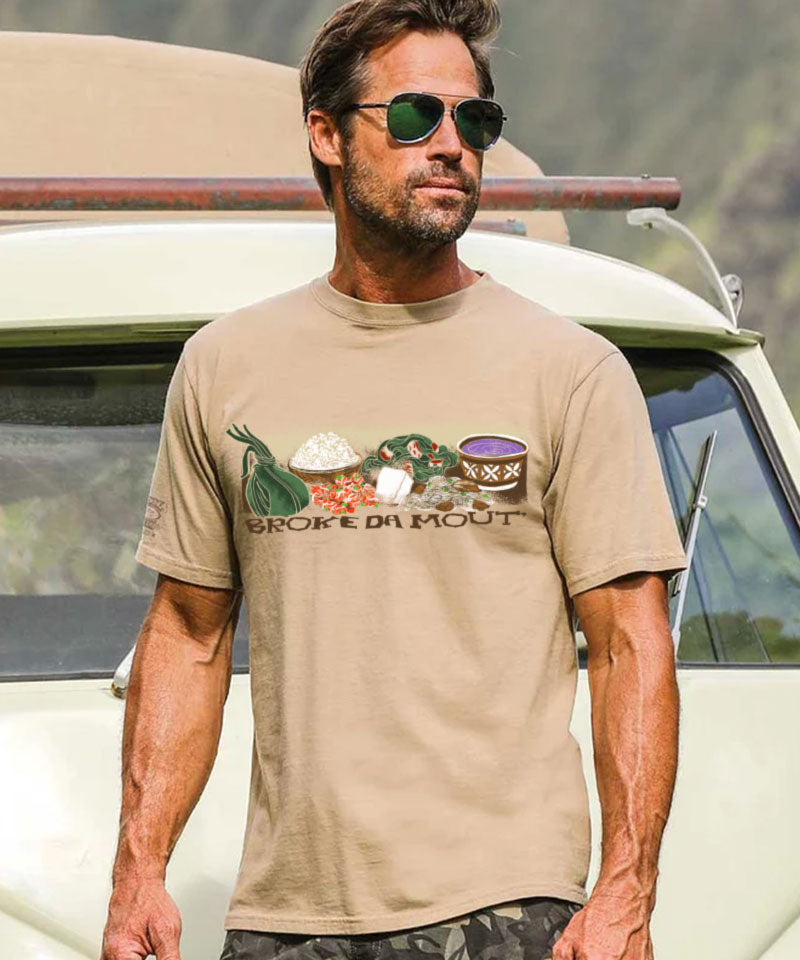 Broke Da Mout - Kona Coffee Dyed Short Sleeve Crewneck T-Shirt