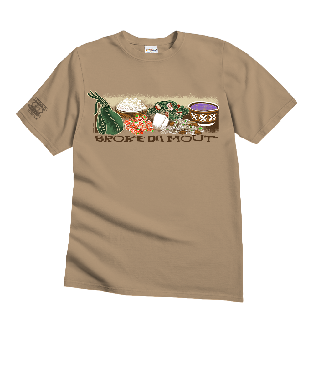 Broke Da Mout - Kona Coffee Dyed Short Sleeve Crewneck T-Shirt