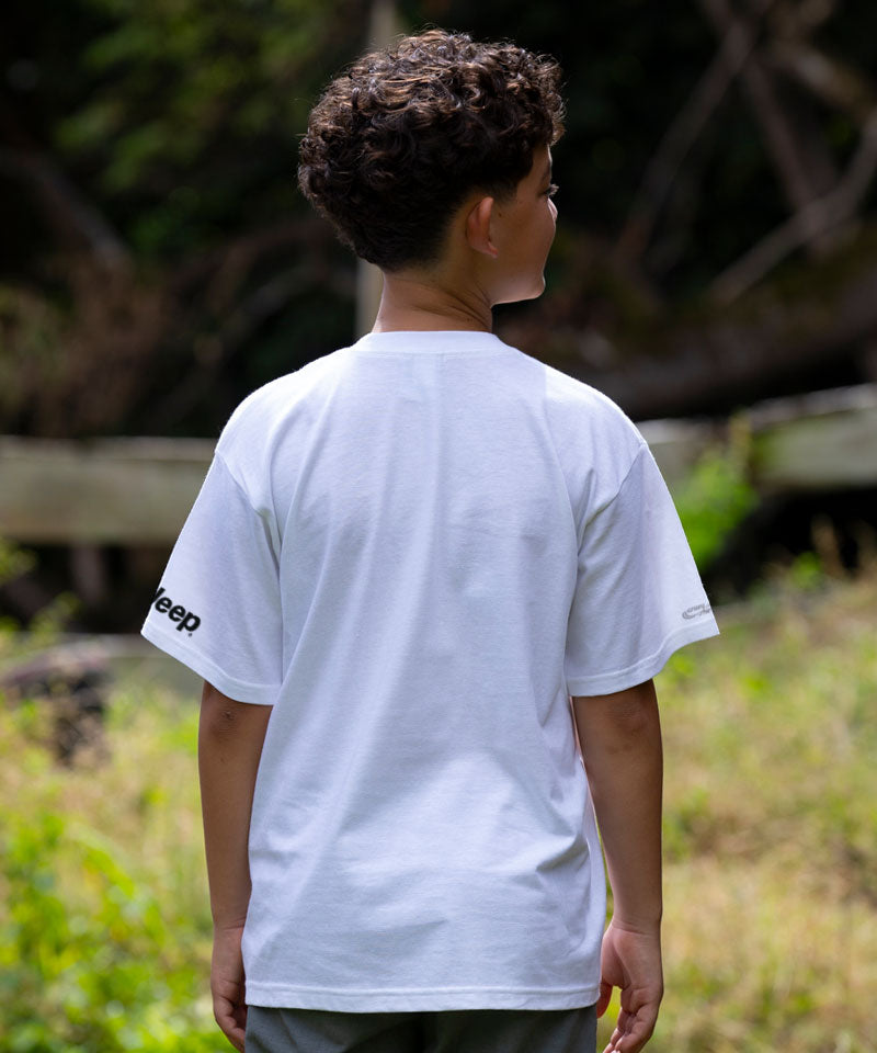 Jeep Off Road Santa - White Short Sleeve Crewneck T-Shirt - View 3