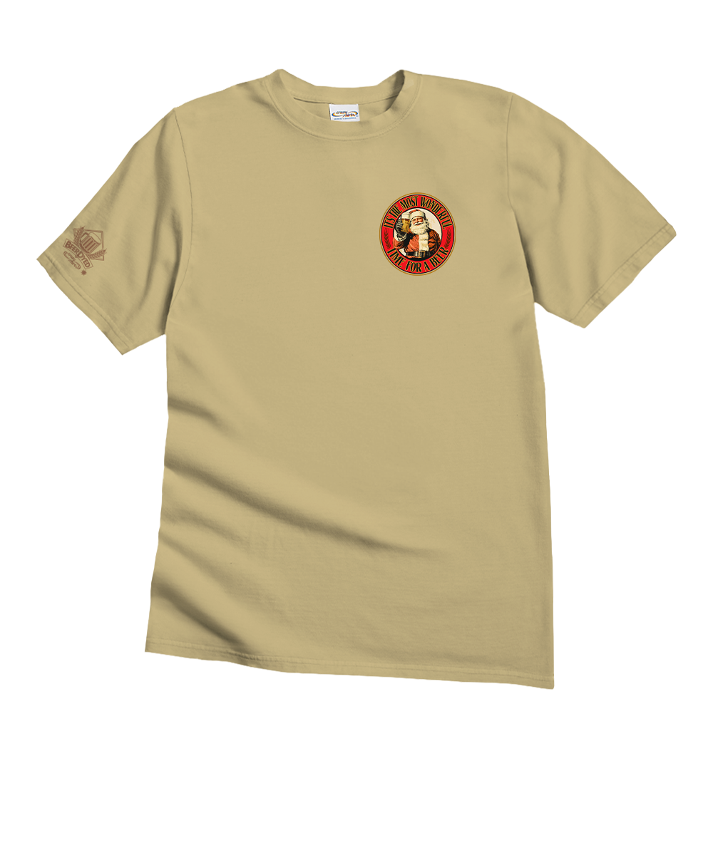 Wonderful Beer - Beer Dyed Short Sleeve Crewneck T-Shirt