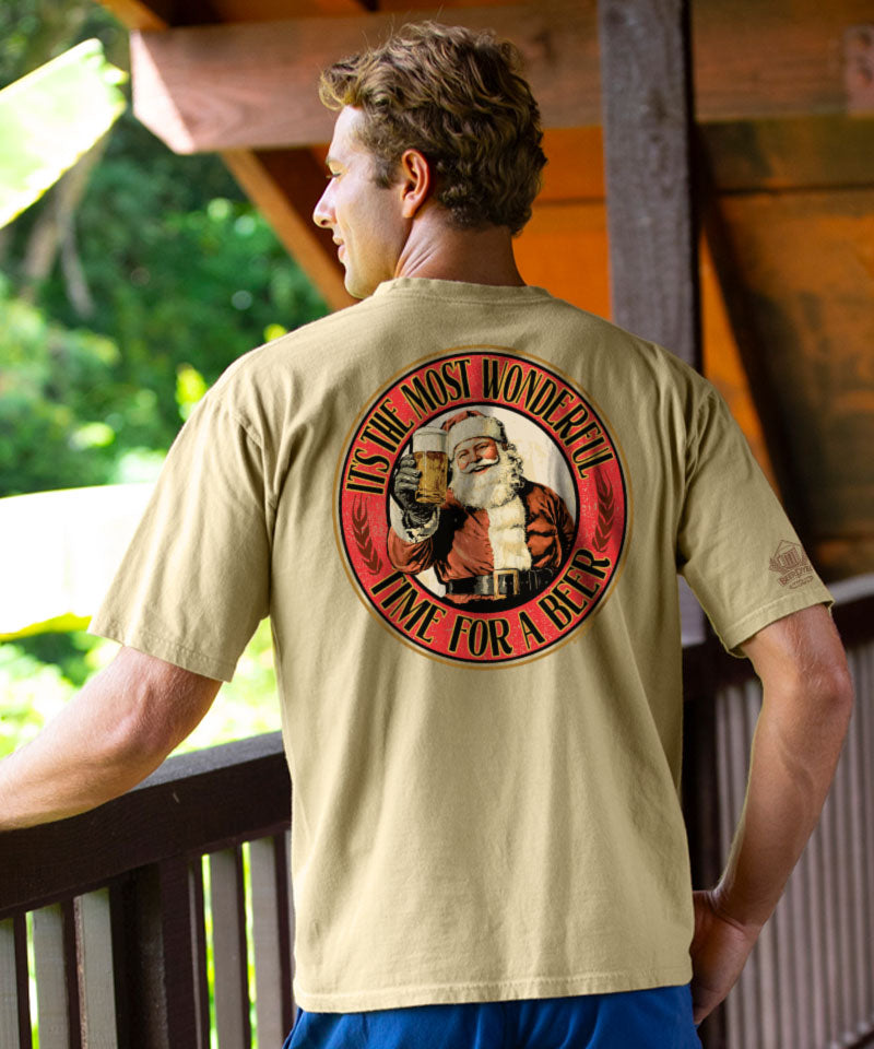 Wonderful Beer - Beer Dyed Short Sleeve Crewneck T-Shirt - View 2