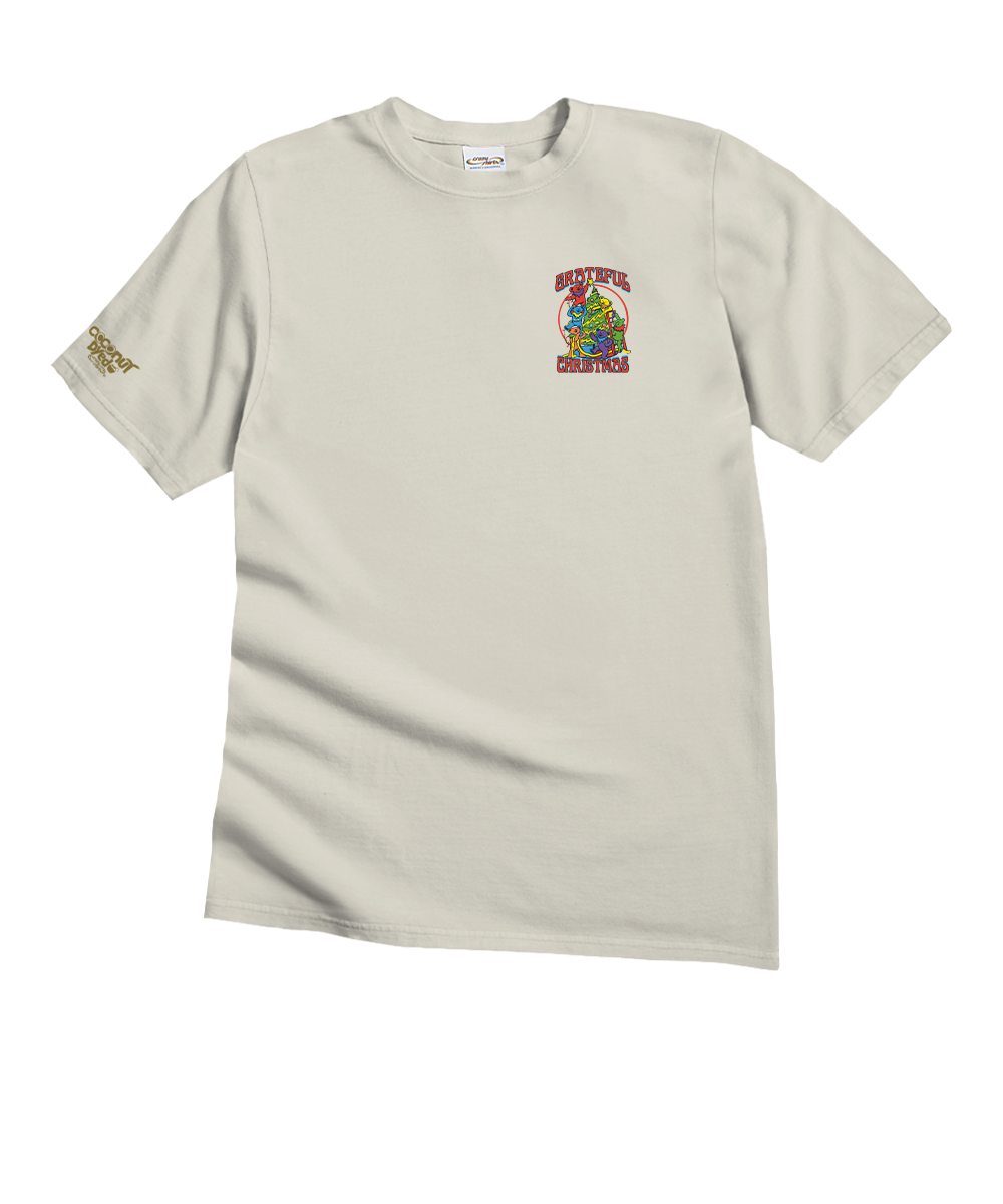 Grateful Dead Setting Up For Santa - Coconut Dyed Short Sleeve Crewneck T-Shirt