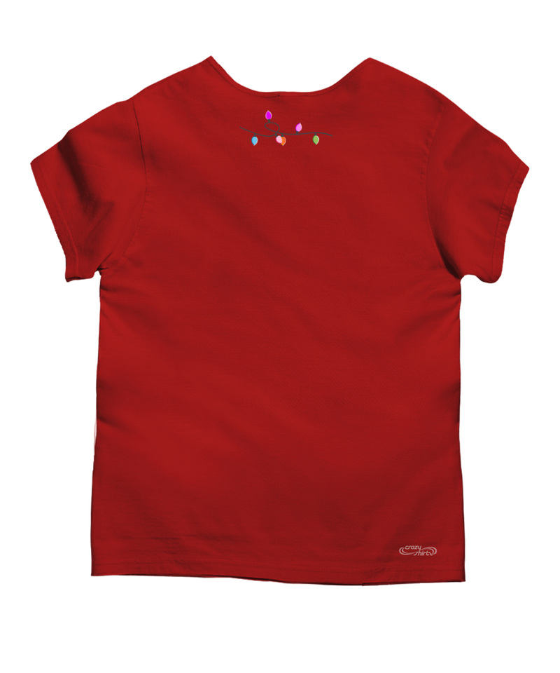 Mele Paina - Red Short Sleeve Scoop Neck T-Shirt - View 4