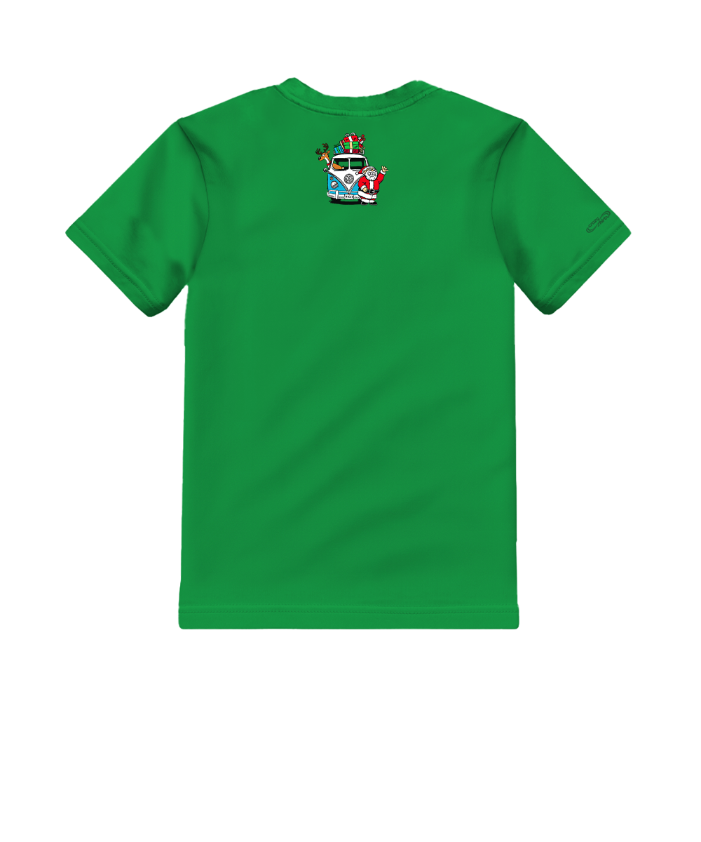 Volkswagen Hold On For Deer Life - Christmas Green Short Sleeve Crewneck T-Shirt