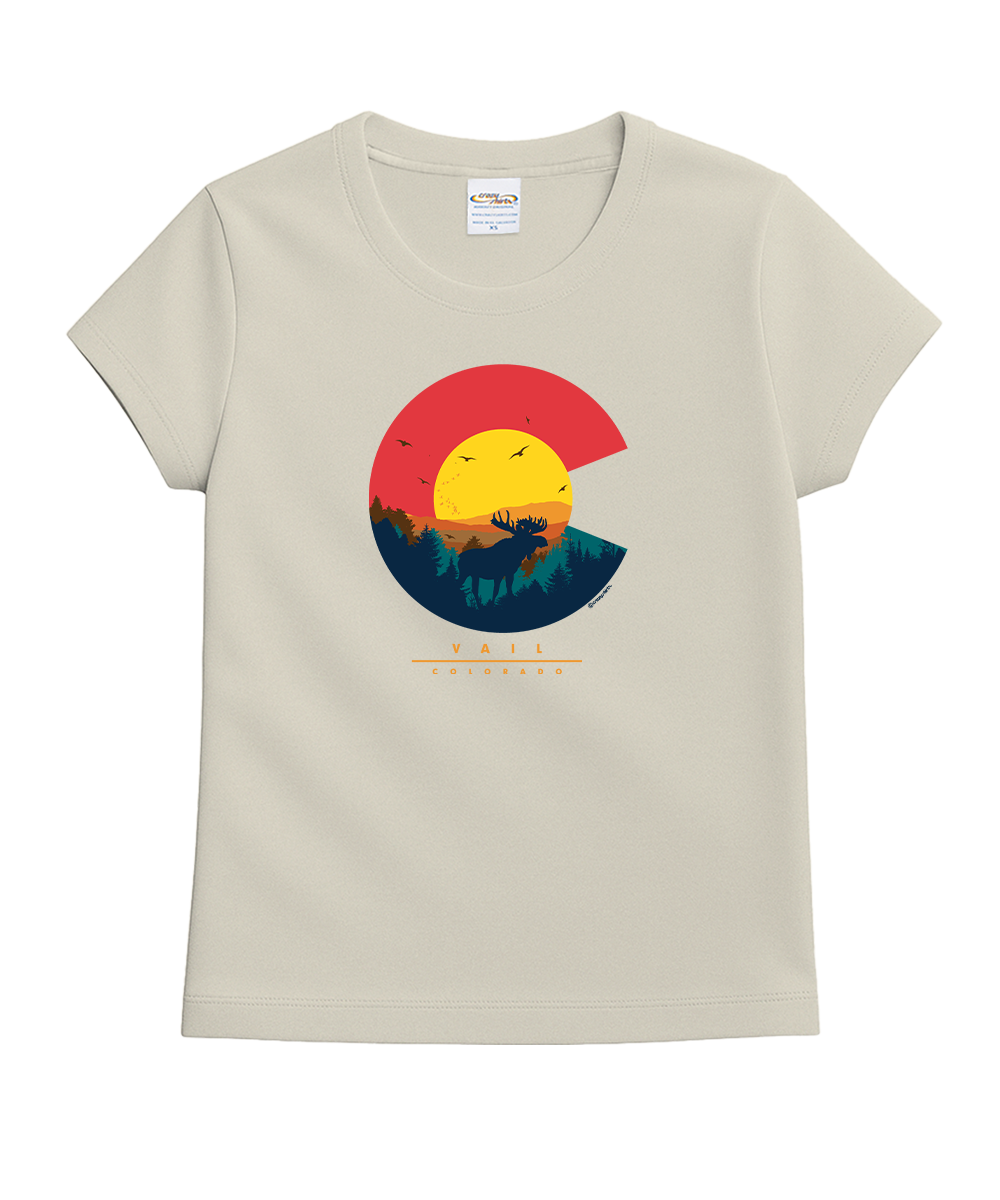 Colorado Moose - Coconut Dyed Short Sleeve Crewneck T-Shirt