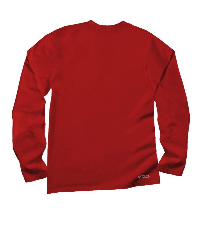 Christmas Montage - Red Long Sleeve Crewneck T-Shirt - View 4