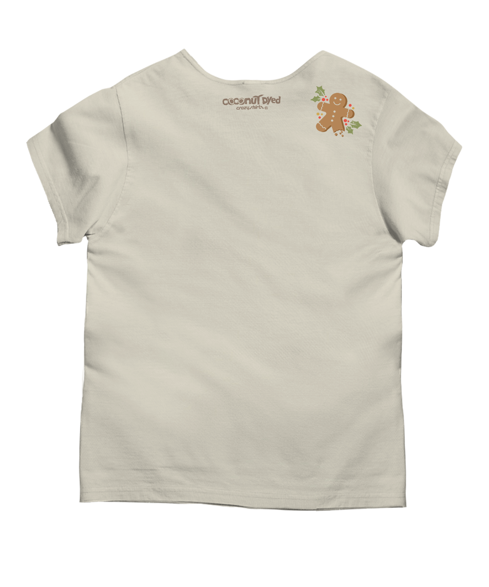 Gingerbread Man Band - Coconut Dyed Short Sleeve Scoop Neck T-Shirt