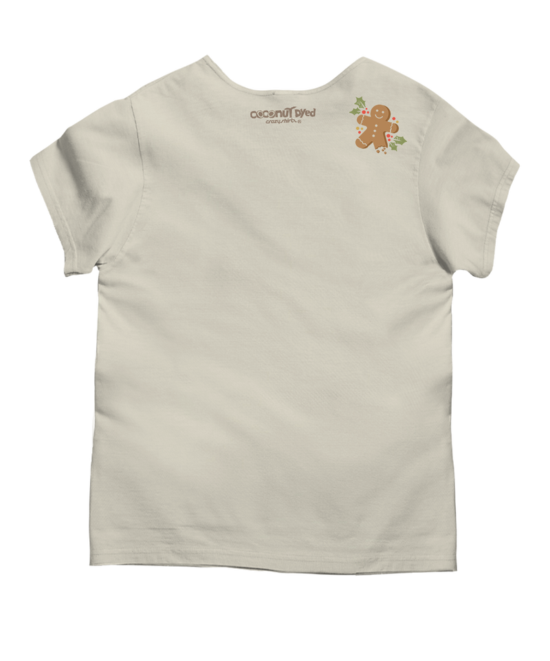 Gingerbread Man Band - Coconut Dyed Short Sleeve Scoop Neck T-Shirt - View 4