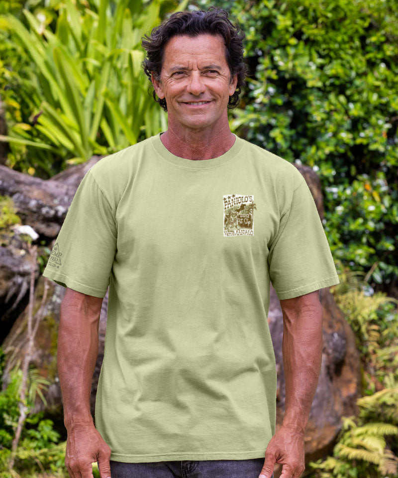 Paniolo&#x27;s Pit Stop - Hemp Dyed Short Sleeve Crewneck T-Shirt