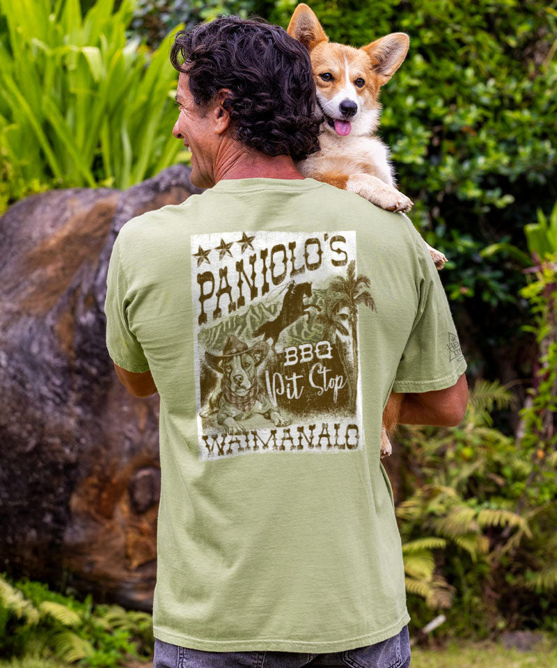 Paniolo&#x27;s Pit Stop - Hemp Dyed Short Sleeve Crewneck T-Shirt