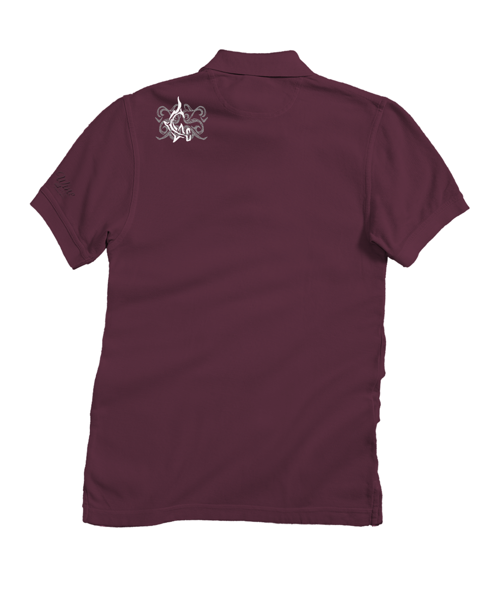 Mano Tapa - Wine Dyed Short Sleeve Oceanfront Polo Shirt