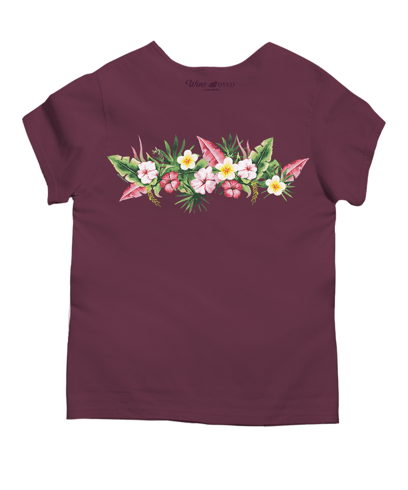 Aloha Band - Wine Dyed Short Sleeve Scoop Neck T-Shirt